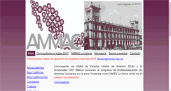 Desktop Screenshot of ammac.org.mx
